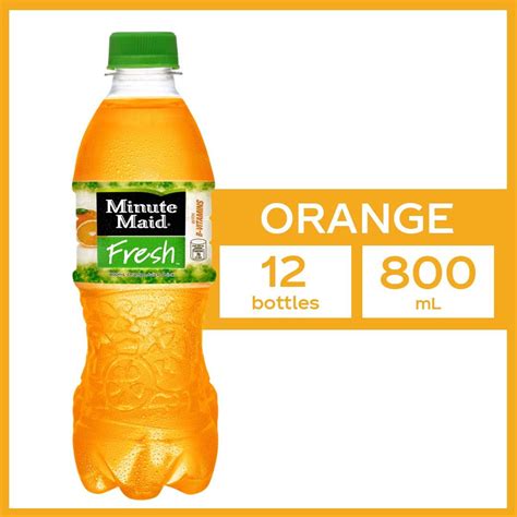 minute maid fresh orange ml pack   coke beverages