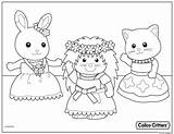 Coloring Critters Calico Pages Dance Party Time Printable Color sketch template