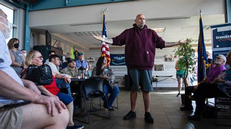 john fetterman the left leaning pennsylvania politician in gym clothes