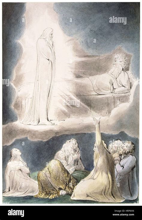 William Blakes Die Vision Von Eliphas Stockfotografie Alamy