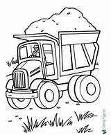 Coloring Trucks Truck Pages Printable Transportation Color Trains sketch template