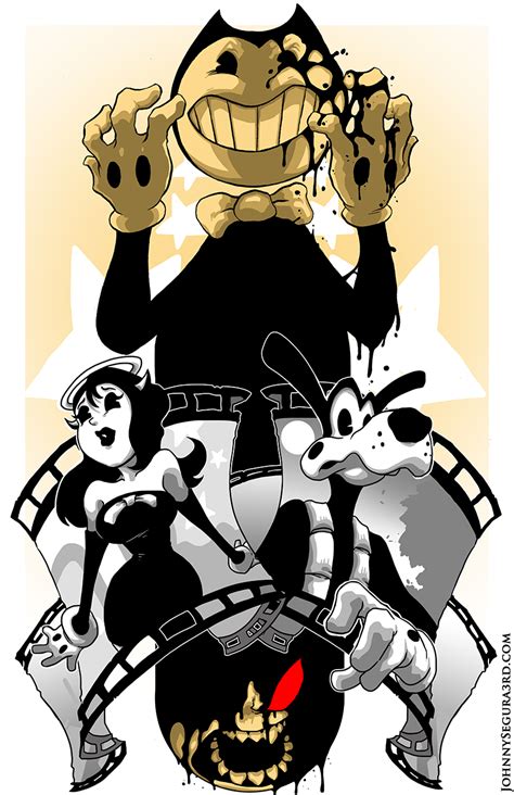 11x17 Bendy And The Ink Machine Art Print On Storenvy