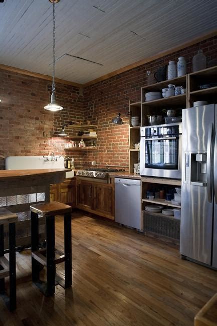 exposed brick wall designs defining   latest trends  modern kitchens