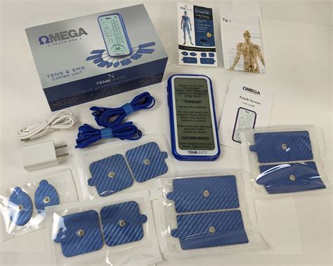 omega touch pro tens ems combo unit muscle stimulator unit   modes  ebay