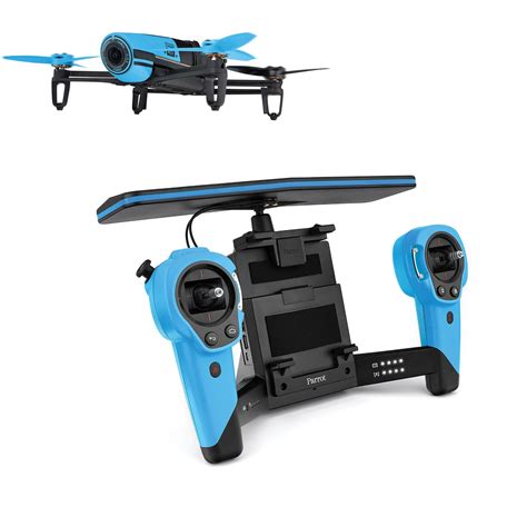 drone parrot bebop  skicontrollerwifi fullhd blue rc