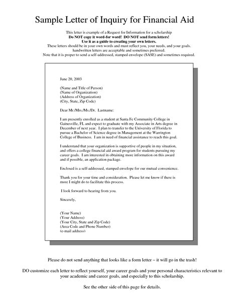 fun sample letter   financial support general resume objective