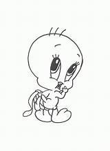 Coloring Pages Tweety Coloringpages1001 Disney Cute sketch template