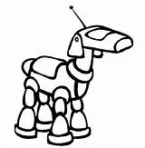 Robot Coloring Pages Dog Robots Sheets Colouring Color Cartoon Kids Simple Outline Printable Clipart Animal Cliparts House Clip Drawing Kindergarten sketch template