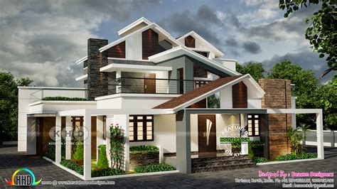 bedroom ultra modern house  sq ft kerala home design  floor plans  dream houses