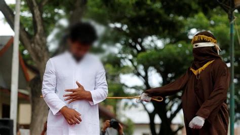 in photos indonesian men caned for gay sex in aceh