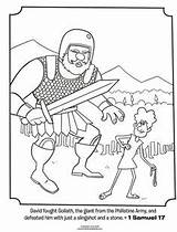 Coloring Pages Bible Preschool Goliath David Activities Story Prep Und Truck Crafts sketch template