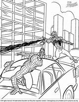 Coloring Spider Man Printable Library Pages sketch template