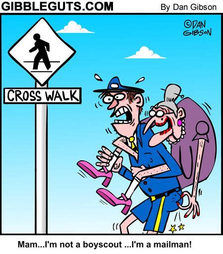 old lady crossing street funny cartoons cartoon funny pictures