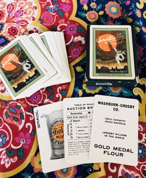 rare vintage gold medal flour card deck complete ebay
