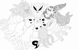 Bijuus Coloriage Kurama Rikudou Boruto Shippuden Dessin Imprimer sketch template