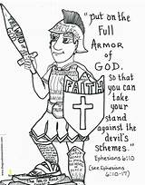 God Armor Coloring Pages Ephesians Bible Printable Drawing Kids Armour Paul Shiva Lord Made Pillars Six Character Apostle Shipwrecked Kjv sketch template