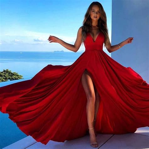 light   night maxi dress red prom dress long red prom dress modest bridesmaid dresses