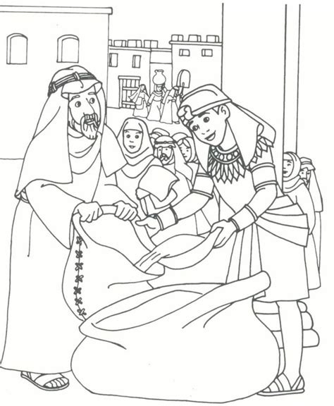 joseph  egypt coloring pages sunday school coloring pages joseph
