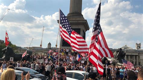 trump supporters turn out in london a day after protests fox news