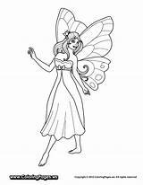 Coloring Pages Princess Fairy Barbie Fairies Printable Anime Kids Color Print Pdf Tinkerbell Ages Book Oloring Tale Popular Printables Coloringhome sketch template