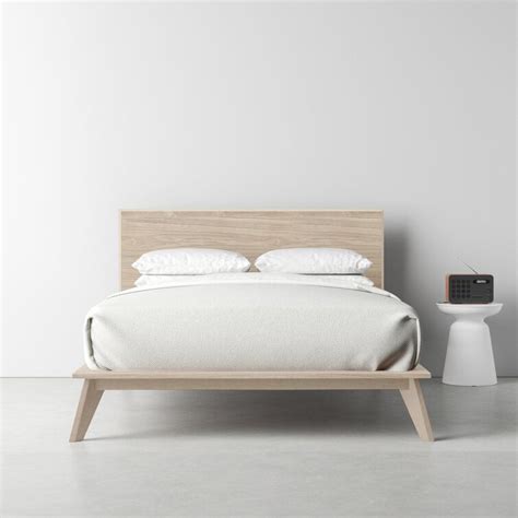 modern platform bed solid wood platform bed wood headboard panel