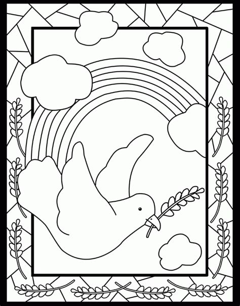 peace dove coloring page coloring home