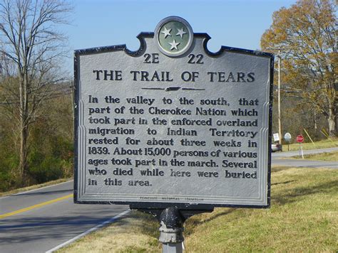 trail  tears historical marker  trail  tears   flickr