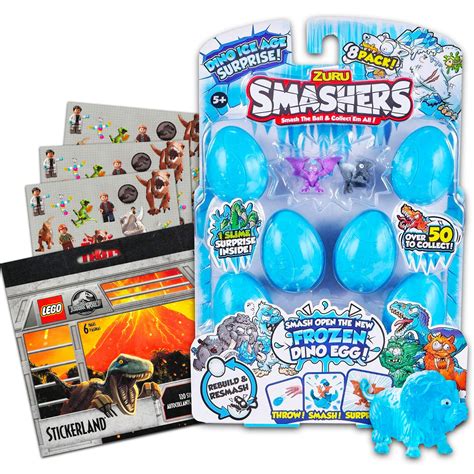 zuru smashers dino egg series  toys set  pack dinosaur egg surprise