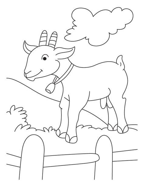 cute goat coloring pages