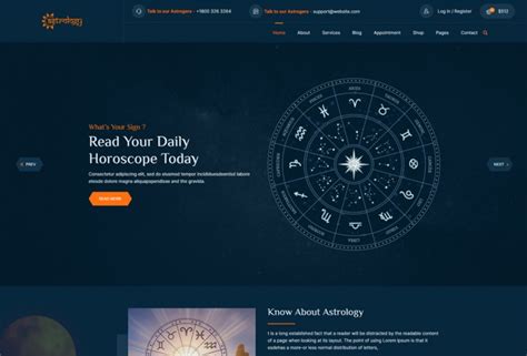 astrology  horoscope html website template