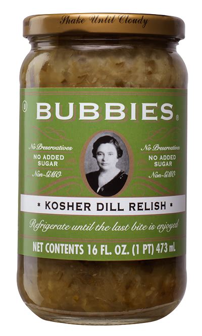 Bubbies Kosher Dill Relish