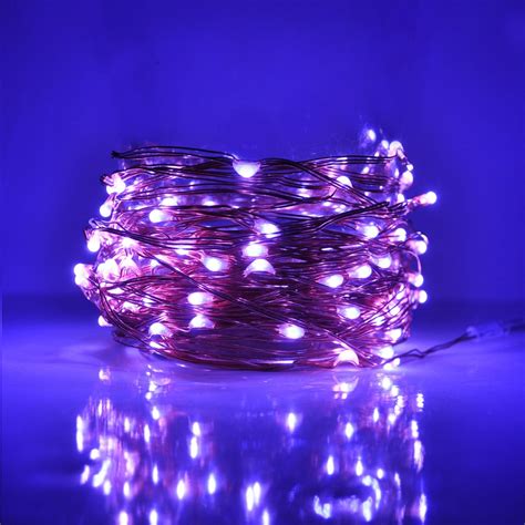 foot plug  led fairy lights  purple micro led lights