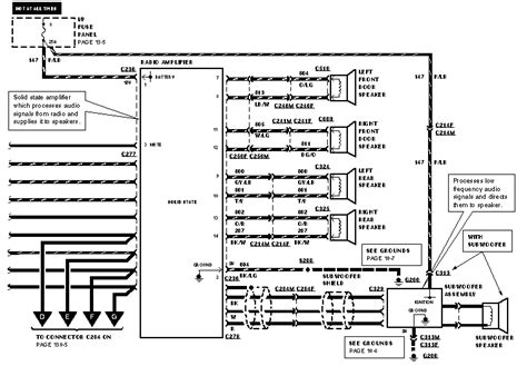 ford factory amp wiring diagrams qa  model numbers  aa ff