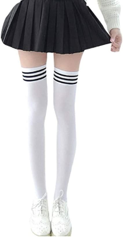 zying 1 pair fashion thigh high over knee high socks girls womens new