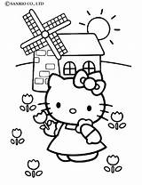 Mill Coloring Kitty Hello Designlooter sketch template