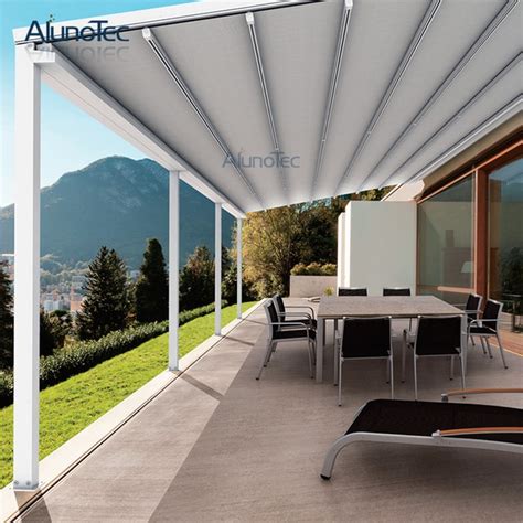 standing retractable awning patio cover   post  width   projection   height