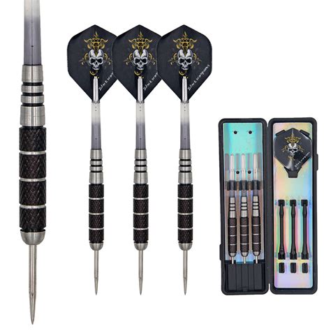 professional tungsten darts set steel tipshaftflightbarrelcarry case pcs ebay