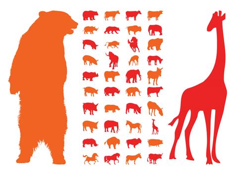 animal silhouettes graphics vector art graphics freevectorcom