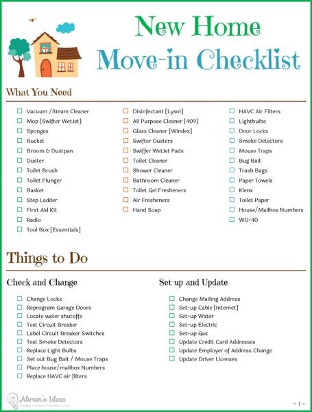 tips checklist  moving    home akrams ideas