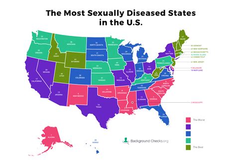 std most diseased states 2017 states iowa new jersey
