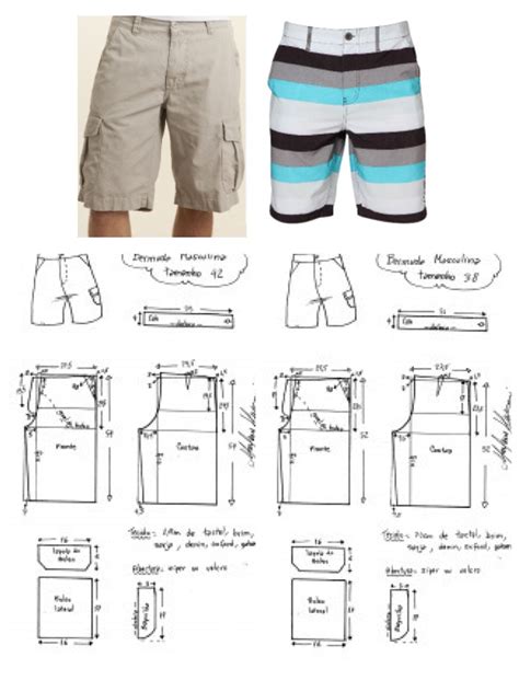 shorts sewing pattern mens cargo shorts board shorts swim pattern