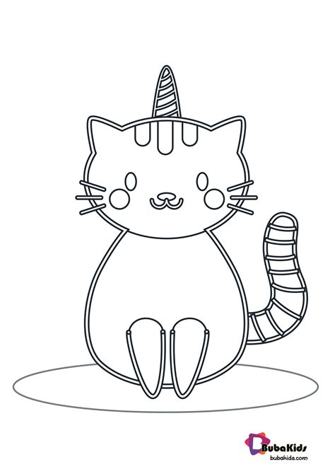 unicorn kitty colouring pages inactive zone