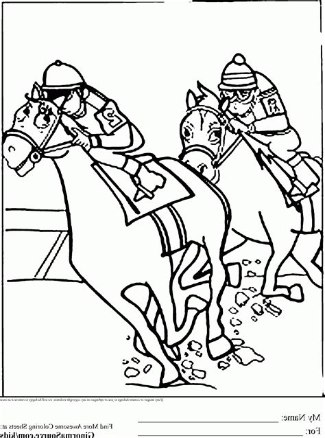 derby horse coloring page  svg design file