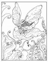 Coloring4free Adults Mythical Fairies Bestcoloringpagesforkids Exuberant Unicorns Getcolorings Mythology sketch template