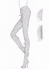 Fishnet Idrawfashion sketch template