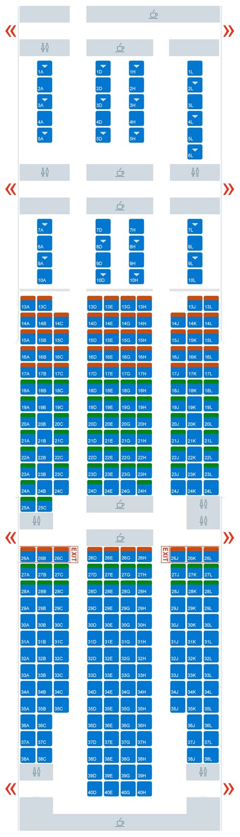 boeing  seating chart american airlines