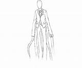 Slender Man Coloring Pages Character Slenderman Searches Recent Printable Template Minecraft sketch template