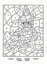 Number Color Coloring Pages Kids Printable Halloween Numbers Printables Worksheets Math Wuppsy Sheets Education Adult Owl sketch template
