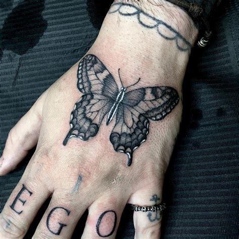 butterfly tattoo  hand