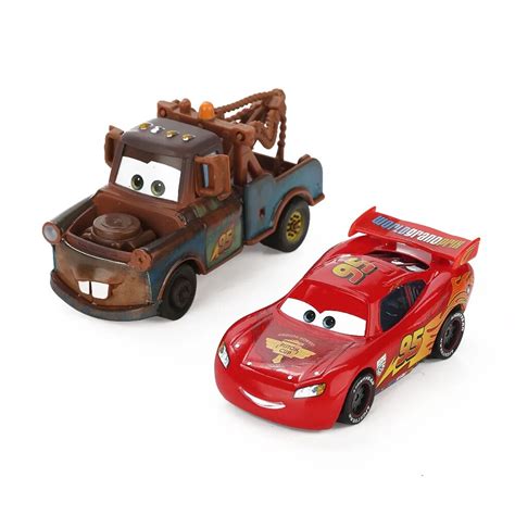 Disney Pixar Cars 3 Lightning Mcqueen Mater 1 55 Diecast Metal Alloy